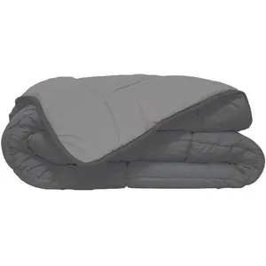 Comparateur de prix : TOISON D'OR Couette d'été en microfibre bicolore polyester/microfibre gris clair