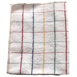 TISSAGES DE BEAULIEU Serpillière bi-matières - 50x60 cm - blanc pas cher