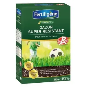 Comparateur de prix : FERTILIGENE Gazon Super Résistant Tous Terrains - 2 kg