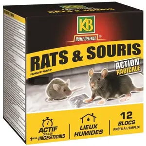 KB HOME DEFENSE - Rat souris blocs 12x20g