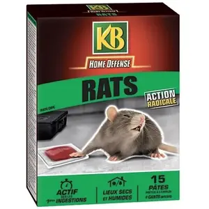 Kb KB Raticide en pâtes prets a l'emploi - 150 g