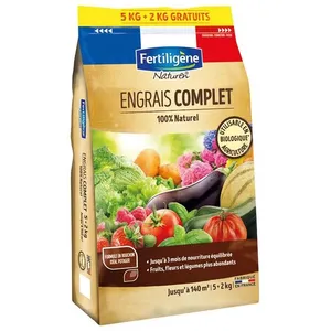 Fertiligène Fertiligene - Engrais complet 140m² 5+2kg pas cher