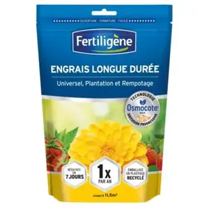 Comparateur de prix : FERTILIGENE Engrais Longue durée Osmocote max Univ, Plantation et Remp 700gr