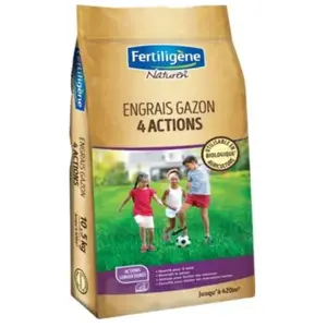 Comparateur de prix : Engrais gazon 4 actions 420m² 10,5kg Fertiligène