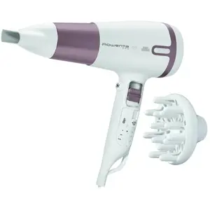Rowenta Premium Care Pro CV7460F0 - Sèche-cheveux - métal rose / blanc pas cher