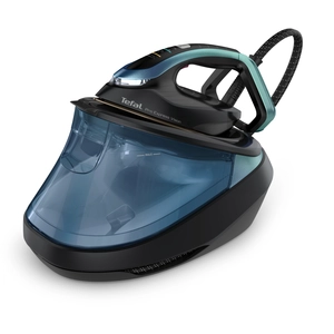 Tefal Fer à repasser Pro Express Vision, Générateur de vapeur, 9 bar, 180 g/min, 800 g/min, Anticalcaire, Vision LED intelligente, Polyvalent, Longue durée, Récupérable 15 ans, Bleu pas cher