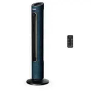 Ventilateur colonne Rowenta Eole Home VU6981 40 W Bleu nuit tissu pas cher