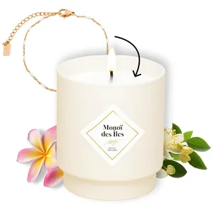 MY JOLIE CANDLE - Bougie bijoux monoi des iles bracelet billes beiges ...