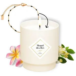 MY JOLIE CANDLE - Bougie bijoux monoi des iles bracelet billes noires ... pas cher