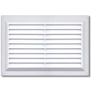 Comparateur de prix : Grille d'aération PVC Autogyre avec moustiquaire blanche 260 x 90 mm