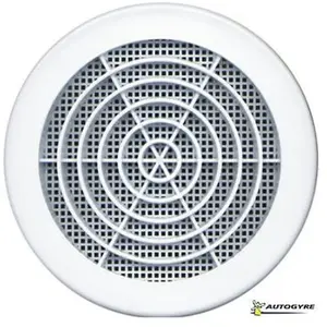 DMO Grille concentrique à clipser ronde d.125/140mm blanc 39cm² - Autogyre pas cher