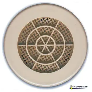 Grille d'aération PVC Autogyre avec moustiquaire sable Ø 103 mmVendu parcastorama