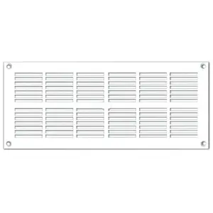 AUTOGYRE Grille ventilation rectangle extra-plate L : 254 x 110 mm - blanc pas cher