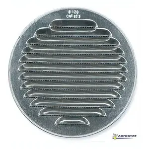 Autogyre Grille d'aération métal Autogyre à persiennes brut - 120 mmVendu parcastorama