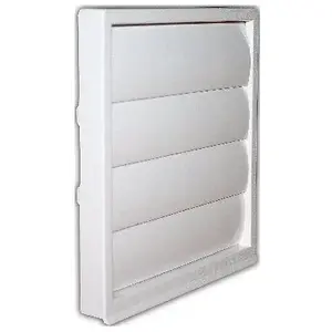 Grille d'aération pvc Autogyre à lamelles blanche ø100 mmVendu parcastorama