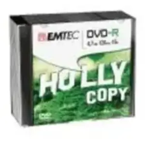 Comparateur de prix : EMTEC - 10 x DVD-R - 4.7 Go (120 minutes) 16x - argent - boîtier CD étroit