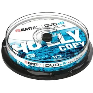 EMTEC - 10 x DVD+R - 4.7 Go (120 minutes) 16x - argent - spindleVendu paramazon