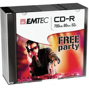 EMTEC Classic - 10 x CD-R - 700 Mo (80 min) 52x - boîtier CD étroit pas cher
