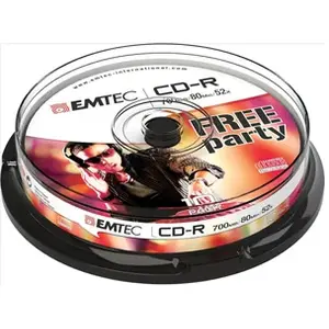 Comparateur de prix : Emtec - cd-r 80min/700mb 52x cb cakebox (10 st/pcs) - ecoc801052cb