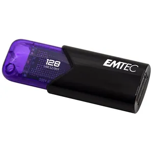 USB FlashDrive 128GB EMTEC B110 Click Easy (Violett) USB 3.2 (20MB/s)