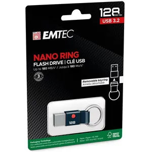 DEXXON EMTEC T100 Nano Ring - Clé USB - 128 Go - USB 3.2 Gen 1 pas cher