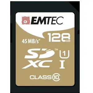 DEXXON EMTEC Gold+ - Carte mémoire flash - 128 Go - Class 10 - SDXC UHS-I