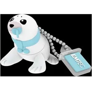 Emtec Baby Seal lecteur USB flash 16 Go USB Type-A 2.0 Bleu, Blanc pas cher