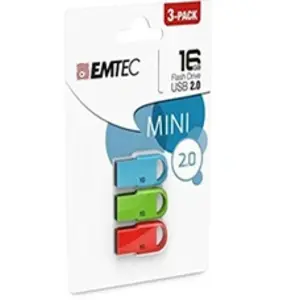 Emtec D250 Mini lecteur USB flash 16 Go USB Type-A 2.0