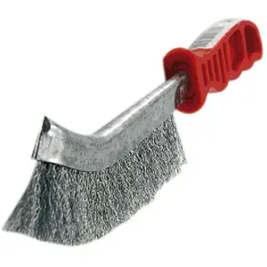 Brosse à main ergonomique TIVOLY convexe - fil acier - Brosse pas cher