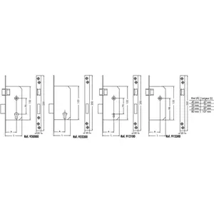 Comparateur de prix : Serrure à larder liona réversible à profil européen et bout carré axe 60mm - jpm - 922200-03-0a
