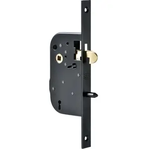 Serrure à larder 4G à mentonnet axe 50 mm bout carré JPM 000280-01-01