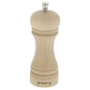MARLUX Moulin à sel Java 14 cm naturel en bois - De Buyer - Marron - Bois pas cher