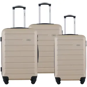 TORTUE. TORTUE - Set de 3 Valises 55cm-65cm-75cm - ABS - 4 roulettes D... pas cher