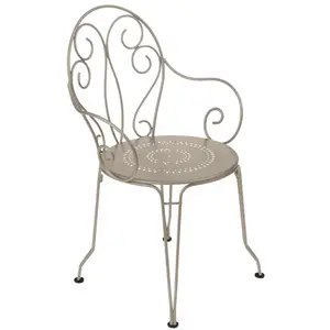 Lot de 2 Fauteuils Empilables Montmartre en Acier FERMOB Métal pas cher