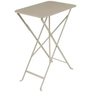Table Rectangulaire Pliante 57 x 37 cm Bistro en Acier FERMOB  Métal pas cher