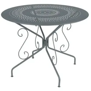 Table Ronde Ø96 cm Montmartre en Acier FERMOB  Métal pas cher