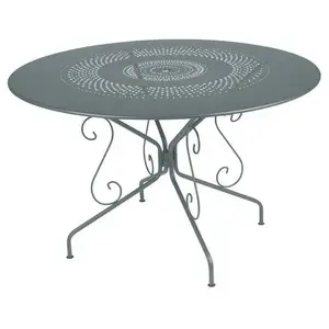 Table Ronde Ø117 cm Montmartre en Acier FERMOB  Métal pas cher