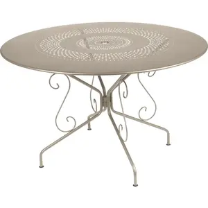 Table Ronde Ø117 cm Montmartre en Acier FERMOB Métal pas cher