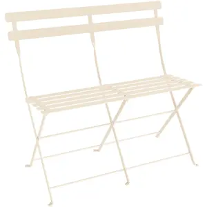 Fermob - Banquette pliante Bistro - Beige - Acier laqué - Designer Studio Fermob pas cher