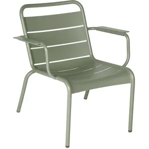 Fermob - Fauteuil lounge Luxembourg - Vert - Aluminium - Designer Fréd... pas cher