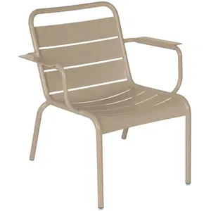 Fermob - Fauteuil lounge Luxembourg - Beige - Aluminium - Designer Fré... pas cher