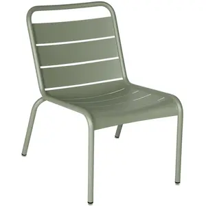 Fermob - Chaise lounge Luxembourg - Vert - Aluminium - Designer Frédér... pas cher