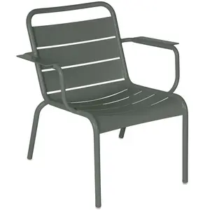 Fermob - Fauteuil lounge Luxembourg - Vert - Aluminium - Designer Fréd... pas cher