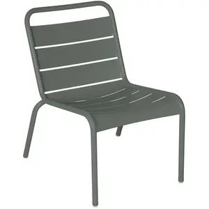 Fermob - Chaise lounge Luxembourg - Vert - Aluminium - Designer Frédér... pas cher