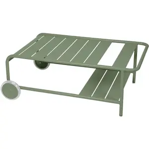 Fermob - Table basse Luxembourg - Vert - Aluminium - Designer Frédéric Sofia pas cher