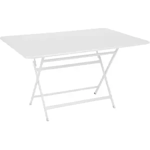 Comparateur de prix : Table pliante CARACTÈRE - 128 x 90 cm - 01 blanc coton Fermob