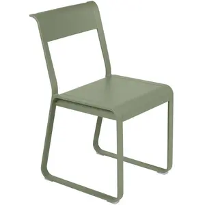 Fermob - Chaise Bellevie - Vert - Aluminium - Designer Pagnon & Pelhaî... pas cher