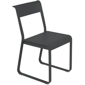 Fermob - Chaise Bellevie - Noir - Aluminium - Designer Pagnon & Pelhaî... pas cher