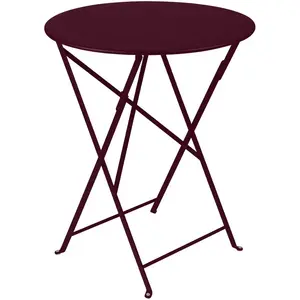 Fermob - Table ronde Bistro - Violet - Acier laqué - Designer Studio Fermob pas cher