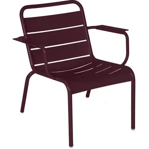 Fermob - Fauteuil lounge Luxembourg - Violet - Aluminium - Designer Fr... pas cher